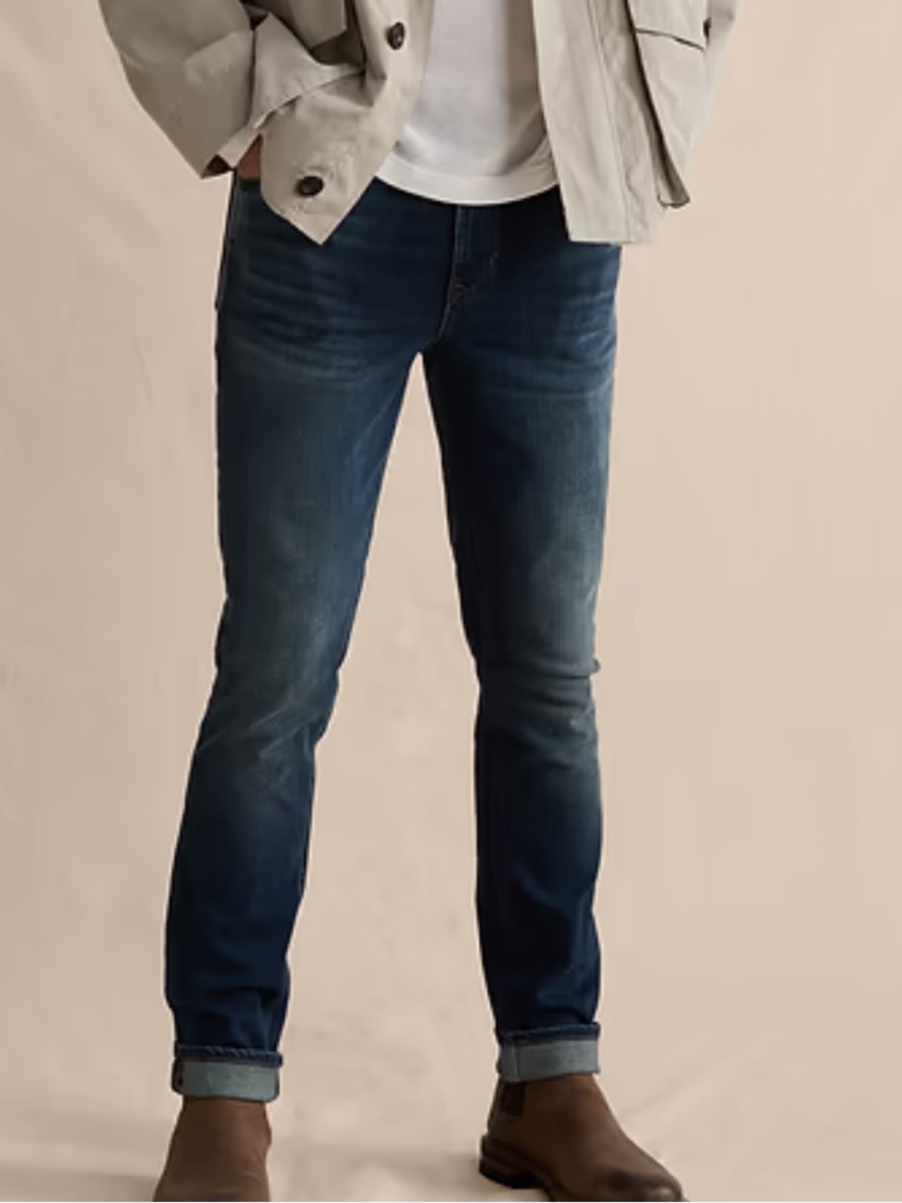 Banana Republic Dusty Blue Slim Jeans